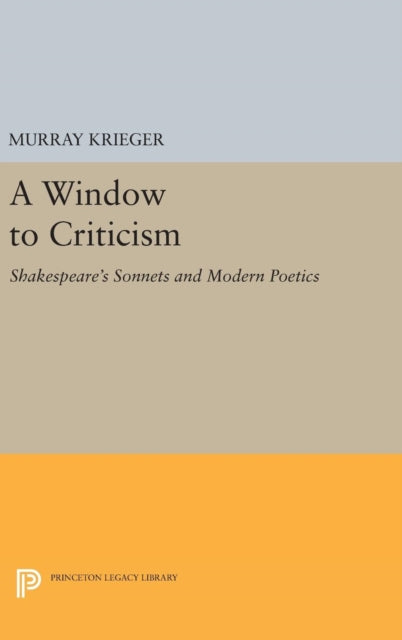 Book cover of: Window to Criticism. By: Murray Krieger