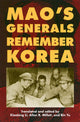 Book cover of: Mao's Generals Remember Korea