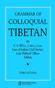 Book cover of: Grammar of Colloquial Tibetan