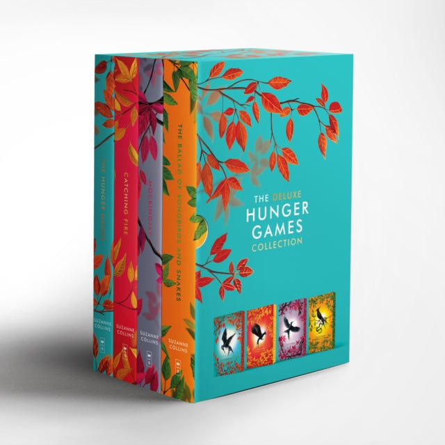 Book cover of: Deluxe Hunger Games Collection (4 book set) (PB). By: Suzanne Collins