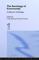 Book cover of: Sociology of Community. By: Colin Bell
