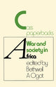 Book cover of: War And Society In Africa. By: Bethwell Ogot