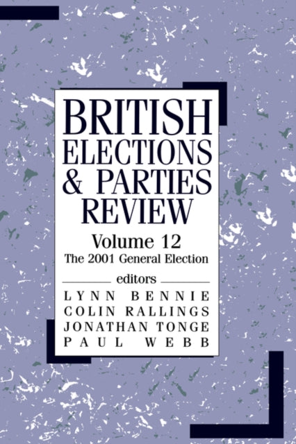 Book cover of: British Elections & Parties Review. By: Lynn G. Bennie