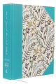 Book cover of: NKJV, Journal the Word Bible, Large Print, Cloth over Board, Blue Floral, Red Letter. By: Thomas Thomas Nelson