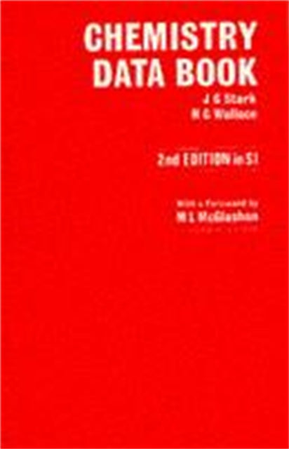 Book cover of: Chemistry Data Book. By: J. G. Stark