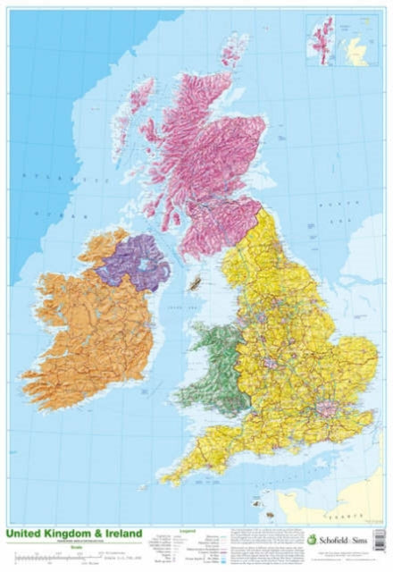 Book cover of: Map of UK and Ireland