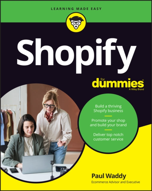 Book cover of: Shopify For Dummies. By: Paul Waddy