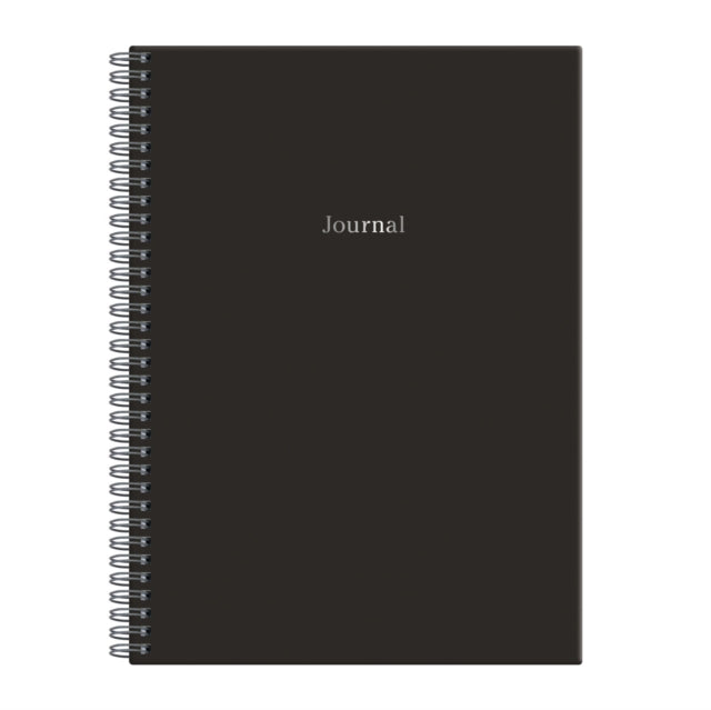 Book cover of: Black Wire-O Journal B5 7 X 10". By: Galison