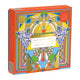 Book cover of: Frank Lloyd Wright Imperial Hotel Peacock Rug 500 Piece Foil Puzzle. By: Galison
