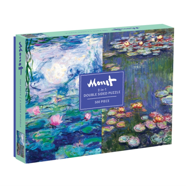 Book cover of: Monet 500 Piece Double Sided Puzzle. By: Galison