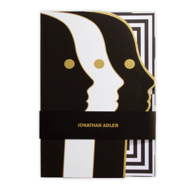 Book cover of: Jonathan Adler Atlas A5 Die-cut Notebook. By: Galison