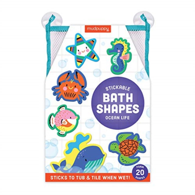 Book cover of: Ocean Life Stickable Foam Bath Shapes. By: Mudpuppy