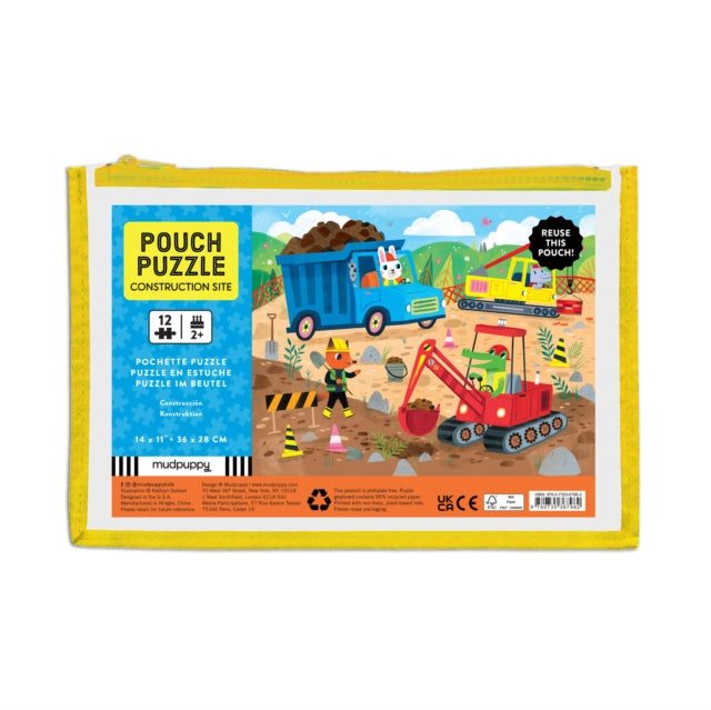 Book cover of: Construction Site 12 Piece Pouch Puzzle