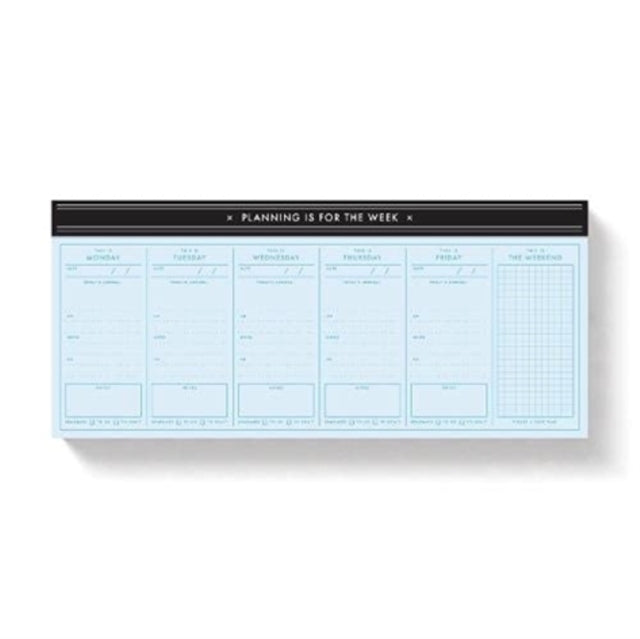 Book cover of: Planning Is For The Week Weekly Planner Pad. By: Brass Monkey