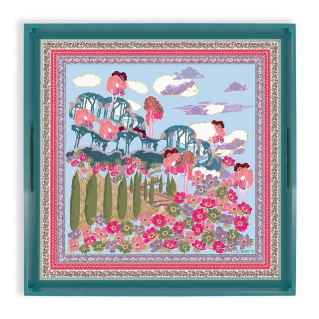 Book cover of: Liberty Bianca Square Lacquer Tray. By: Galison