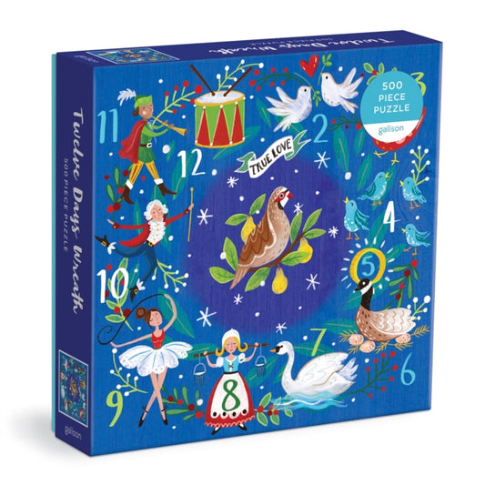 Book cover of: 12 Days Wreath 500 Piece Puzzle