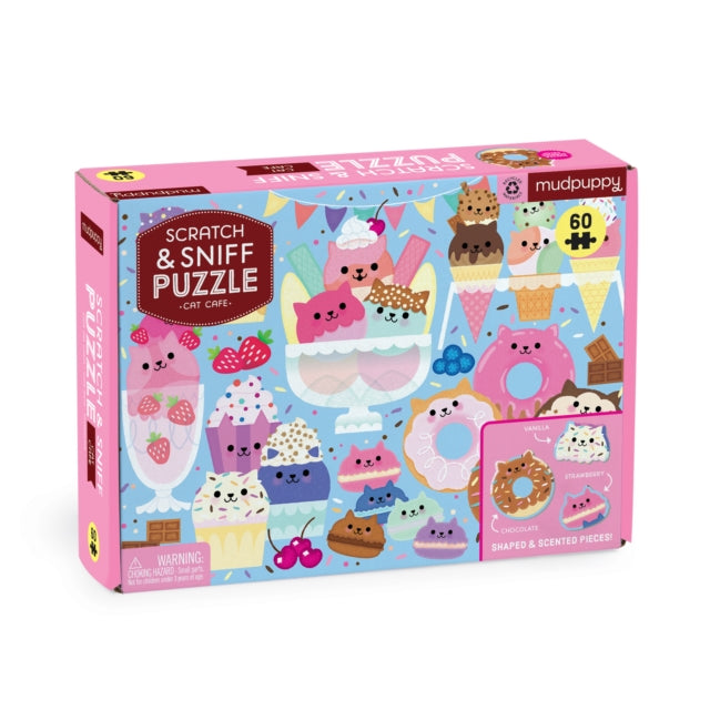 Book cover of: Cat Cafe 60 Piece Scratch & Sniff Puzzle