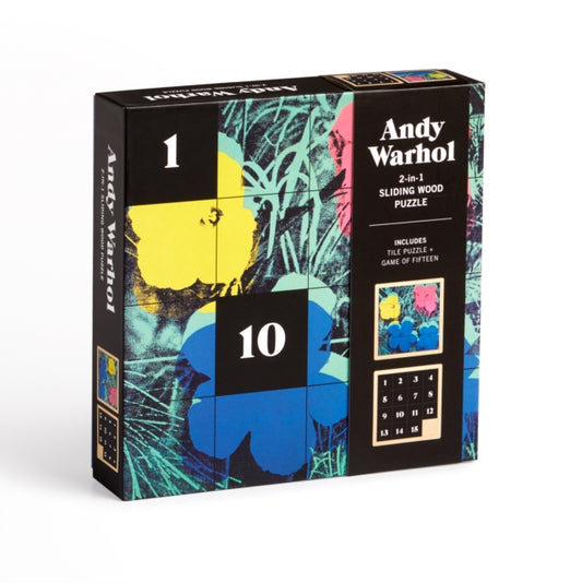 Book cover of: Andy Warhol Flowers 2-in-1 Sliding Wood Puzzle