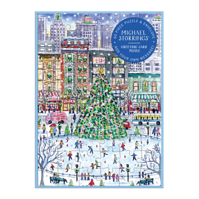 Book cover of: Michael Storrings Christmas in the City Greeting Card Puzzle