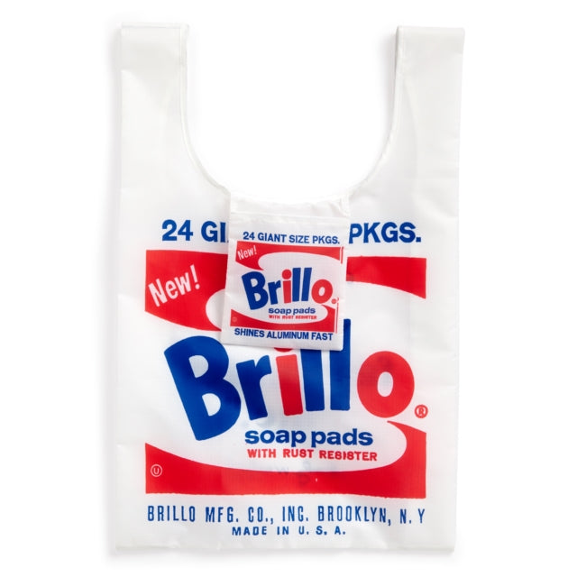 Book cover of: Andy Warhol Brillo Reusable Tote Bag. By: Galison