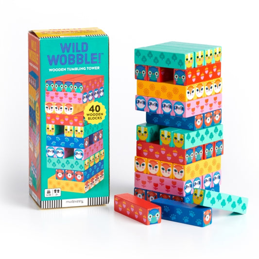 Book cover of: Wild Wobble! Wooden Tumbling Tower