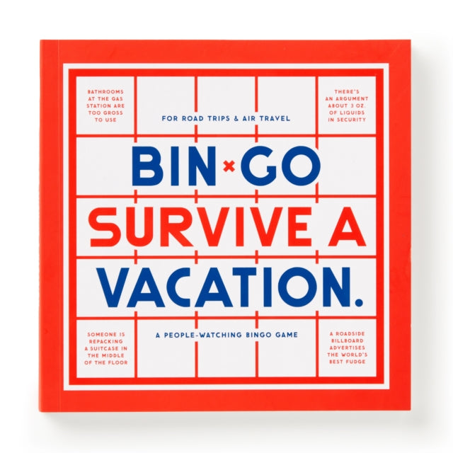 Book cover of: Bin-Go Survive a Vacation Bingo Book