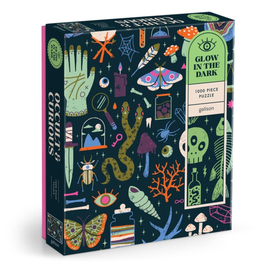 Book cover of: Occult and Curious 1000 Piece Glow in the Dark Puzzle
