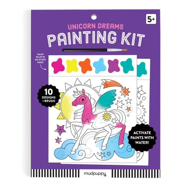 Book cover of: Unicorn Dreams Painting Kit. By: Mudpuppy