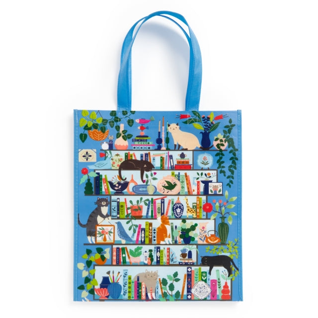 Book cover of: Purrfect Nook Reusable Shopping Bag. By: Galison