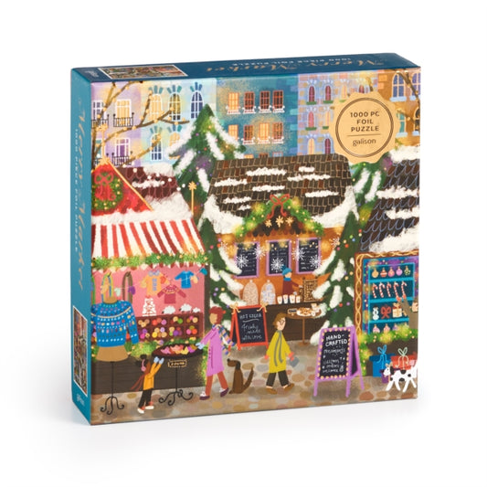 Book cover of: Joy Laforme Merry Market 1000 Piece Foil Puzzle in a Square Box