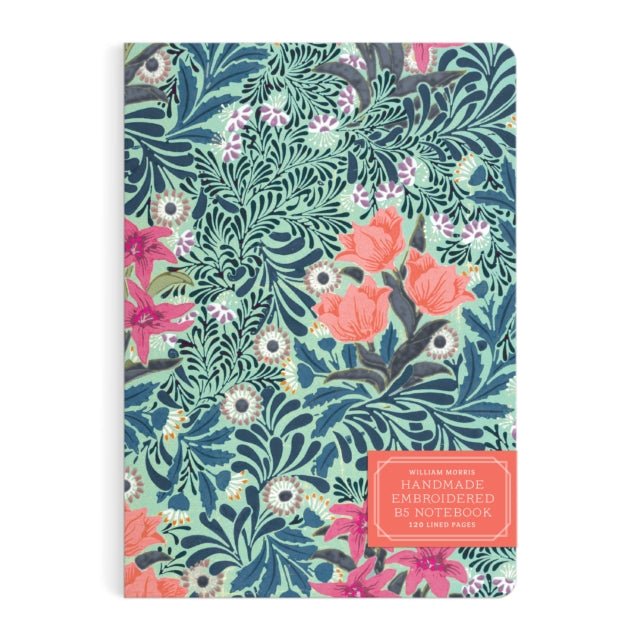 Book cover of: William Morris Bower Handmade Embroidered B5 Journal