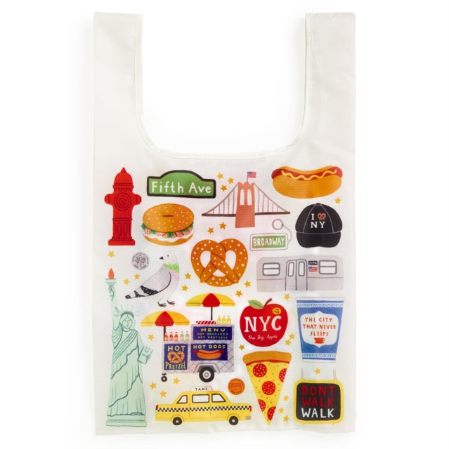 Book cover of: Big Apple Packable Nylon Tote Bag. By: Galison