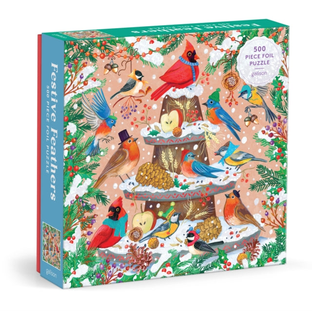 Book cover of: Festive Feathers 500 Piece Foil Puzzle