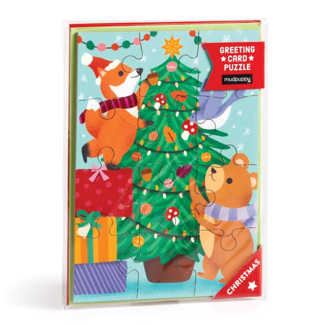 Book cover of: Christmas Critters Greeting Card Puzzle