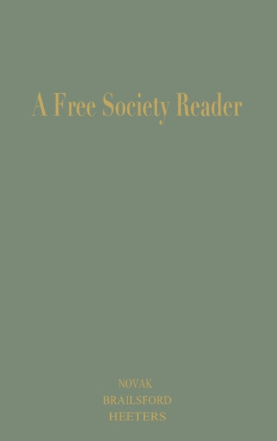 Book cover of: Free Society Reader