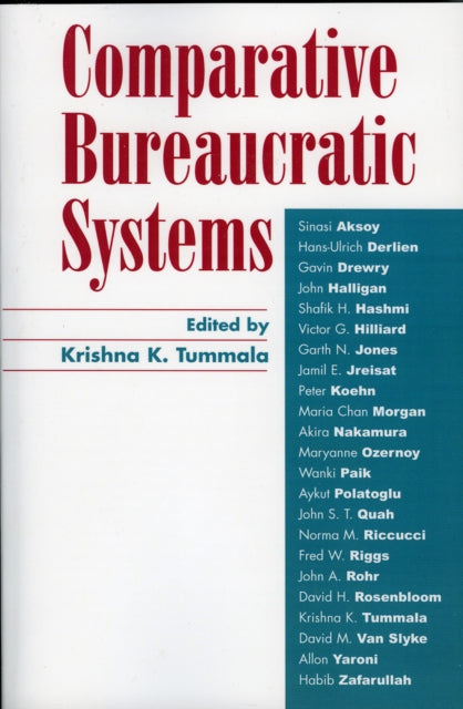 Book cover of: Comparative Bureaucratic Systems. By: Krishna K. Tummala