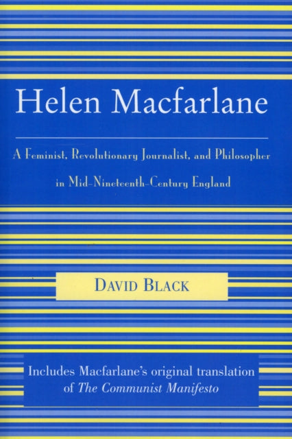 Book cover of: Helen Macfarlane. By: David Black