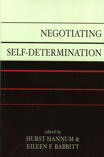 Book cover of: Negotiating Self-Determination
