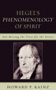 Book cover of: Hegel's Phenomenology of Spirit. By: Howard P. Kainz