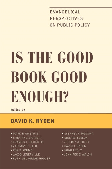 Book cover of: Is the Good Book Good Enough?. By: David K. Ryden