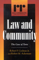 Book cover of: Law and Community. By: Robert M. Ackerman