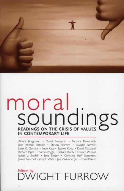 Book cover of: Moral Soundings. By: Dwight Furrow