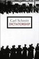 Book cover of: Dictatorship. By: Carl Schmitt