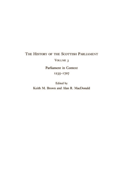 Book cover of: History of the Scottish Parliament