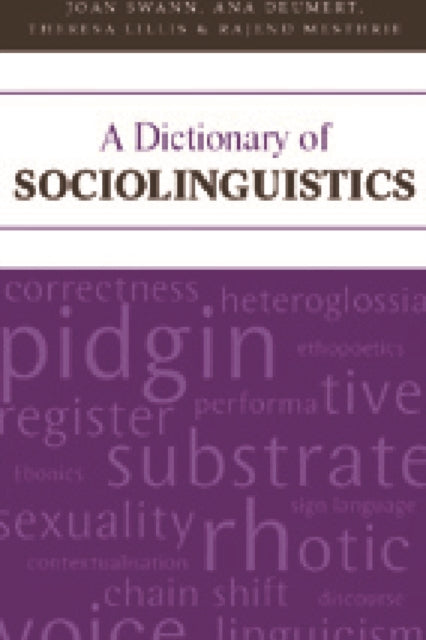Book cover of: Dictionary of Sociolinguistics