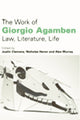 Book cover of: Work of Giorgio Agamben. By: Nicholas Heron