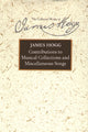 Book cover of: Contributions to Musical Collections and Miscellaneous Songs