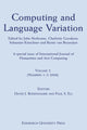 Book cover of: Computing and Language Variation. By: John Nerbonne