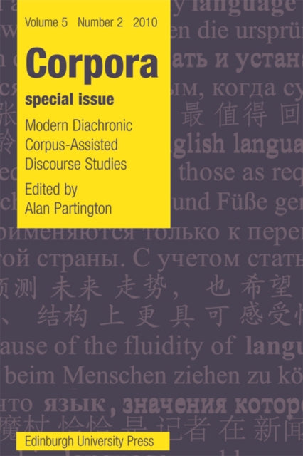 Book cover of: Modern Diachronic Corpus-Assisted Discourse Studies