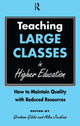 Book cover of: Teaching Large Classes in Higher Education